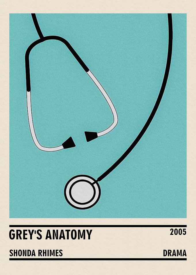 Grey's Anatomy Minimalist Poster