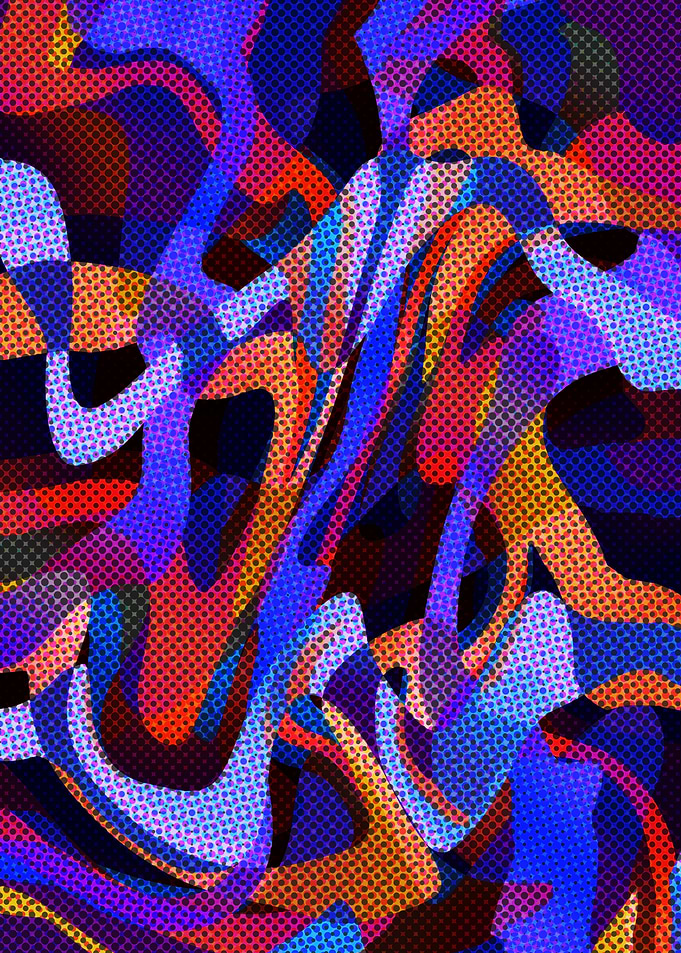 Halftone of Curves