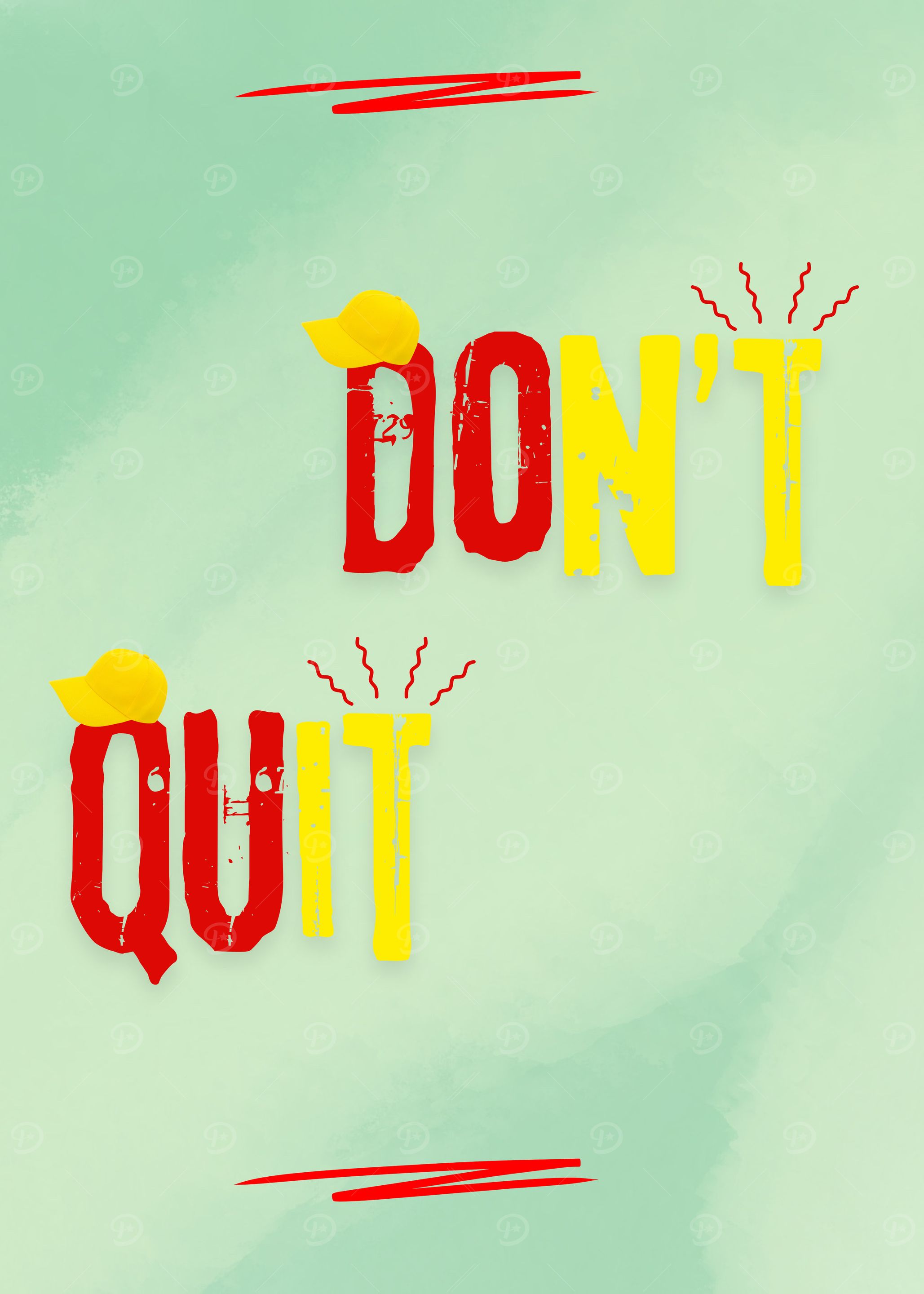 Don't Quit Inspirational Poster