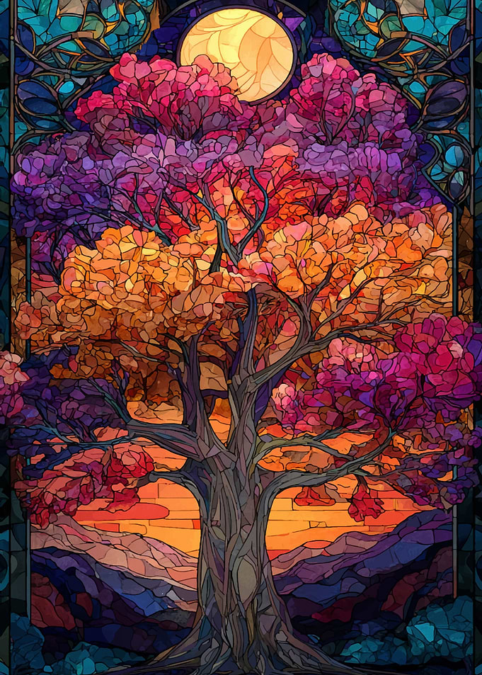 Stained Glass Tree of Life