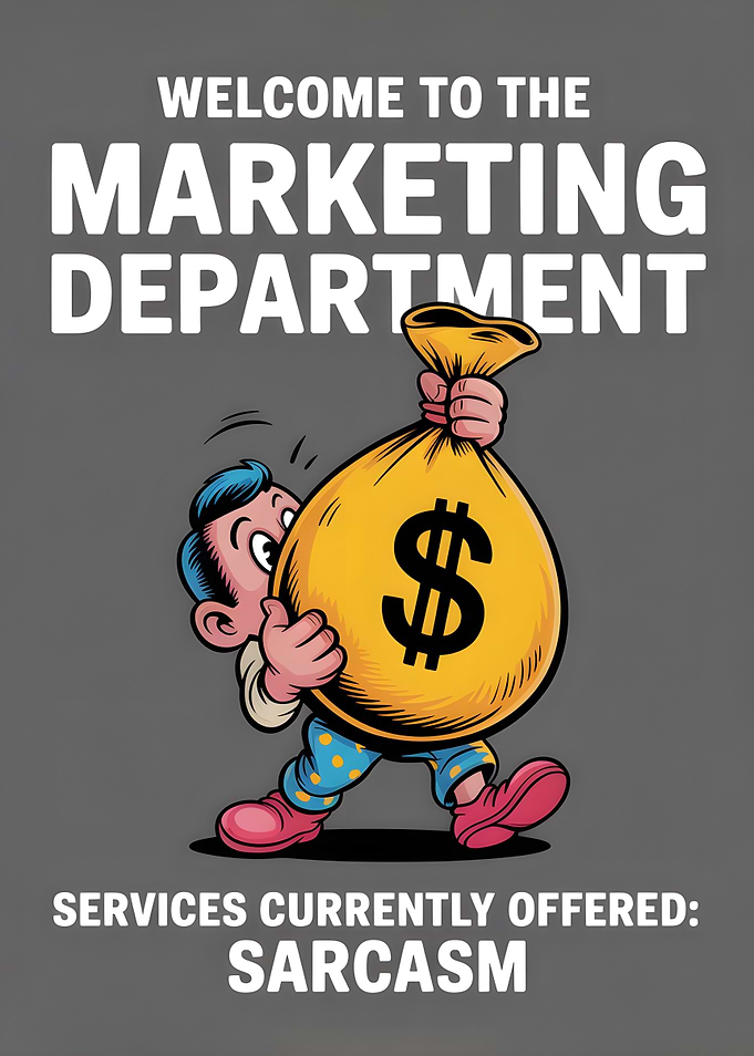 Marketing Department Sarcasm Cartoon