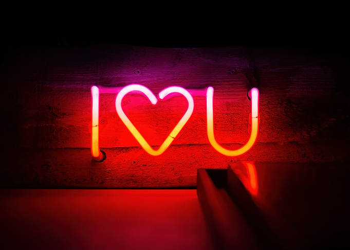 I Love You Neon Sign