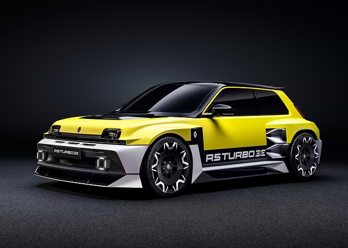 Yellow Renault R5 Turbo 3E Car
