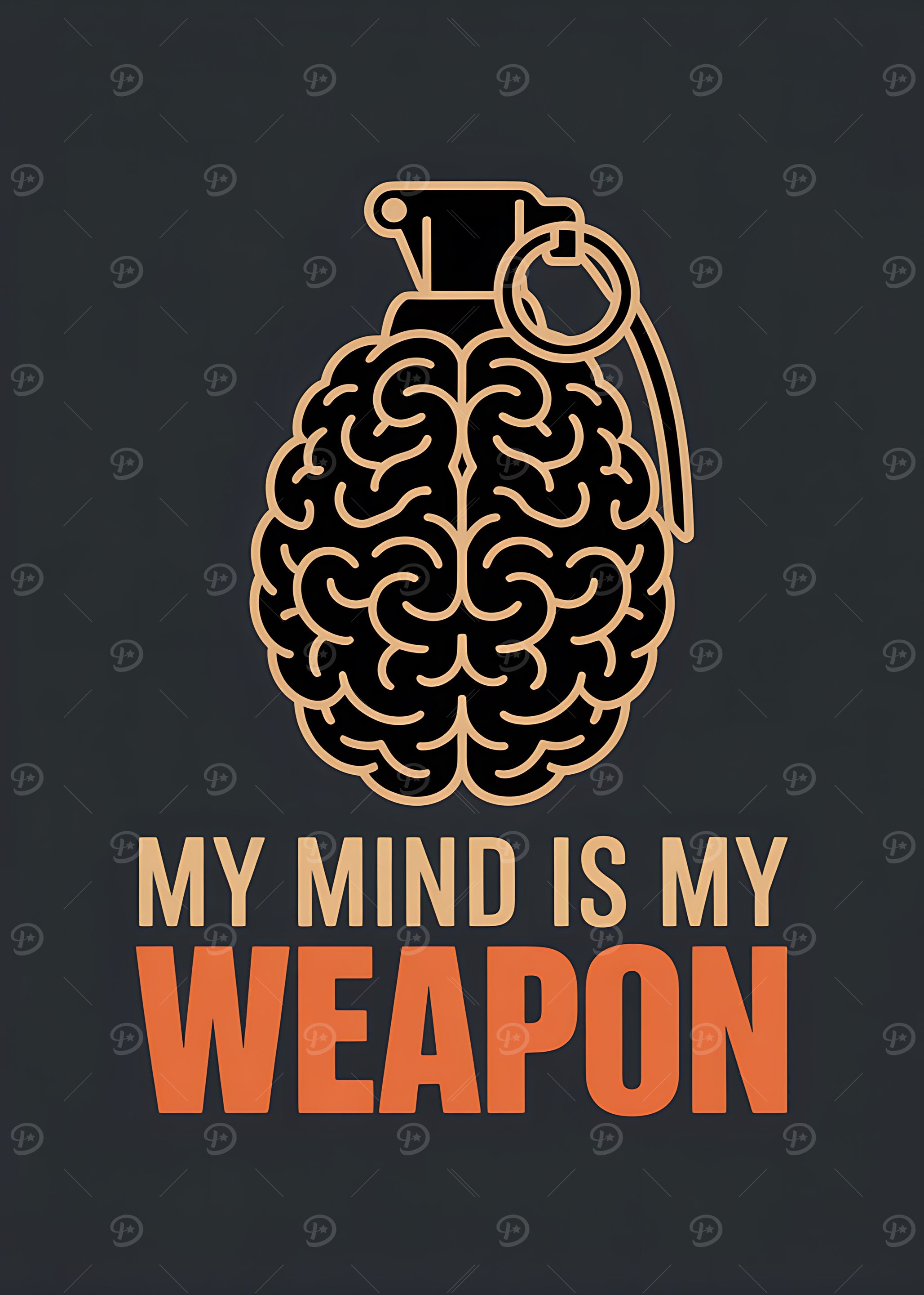 Mind as Weapon Grenade Illustration