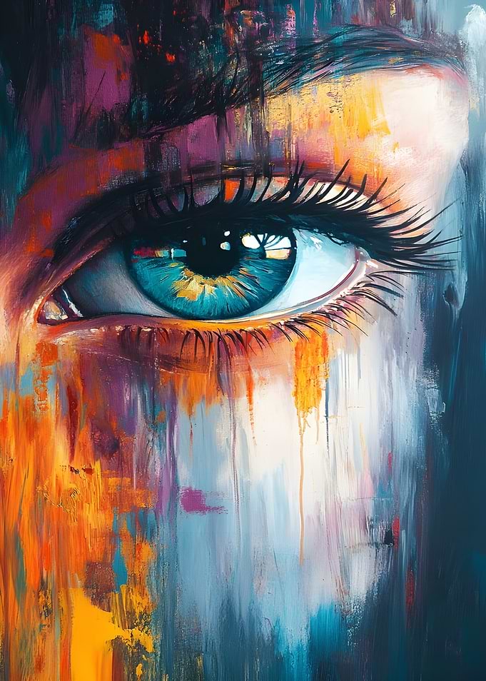 Abstract Eye Painting
