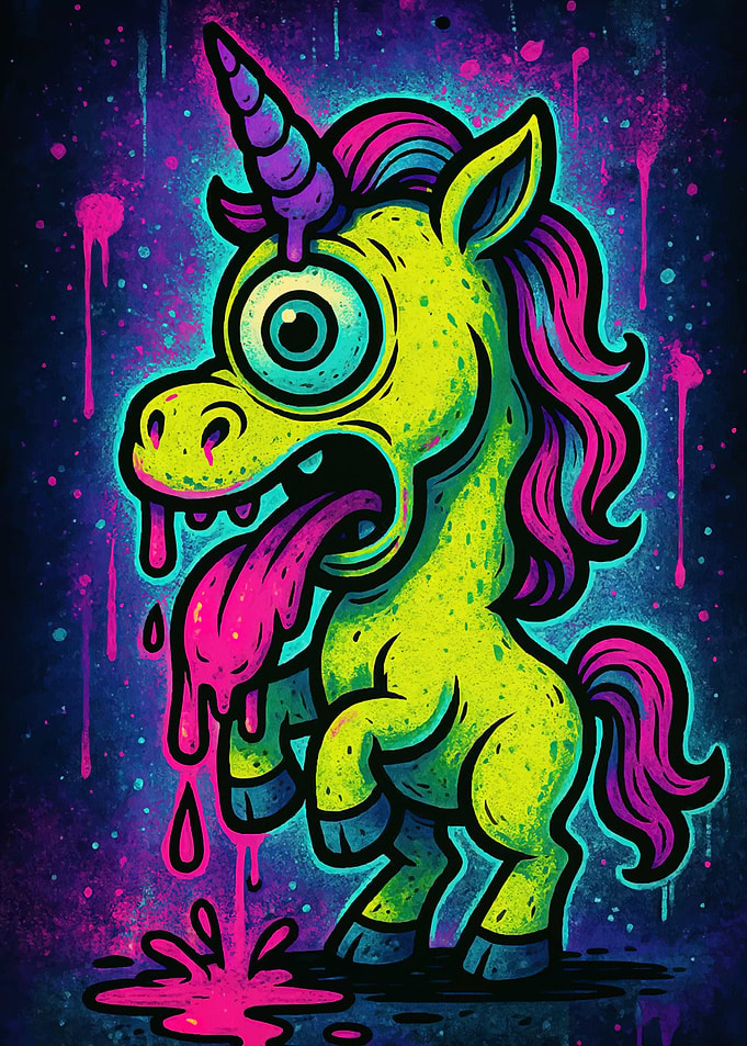 Unicorn Dripping Tongue