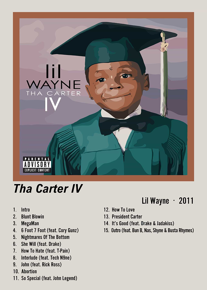 Lil Wayne Tha Carter IV Album Cover