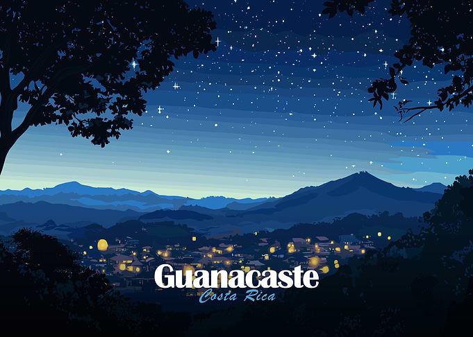 Guanacaste, Costa Rica Night Landscape