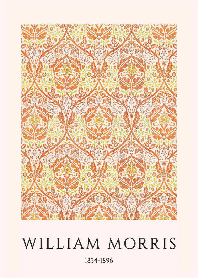 William Morris Floral Pattern Art Print