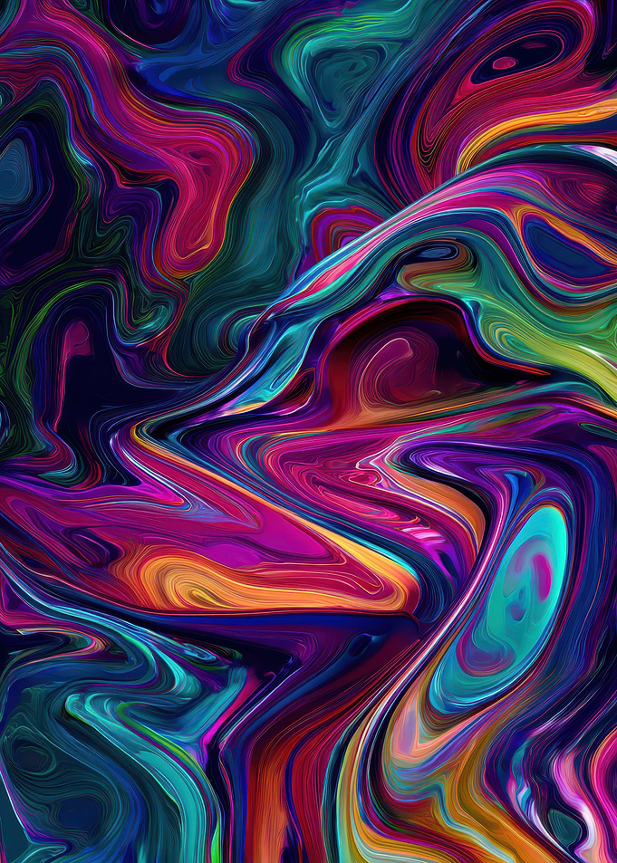Abstract Colorful Swirls