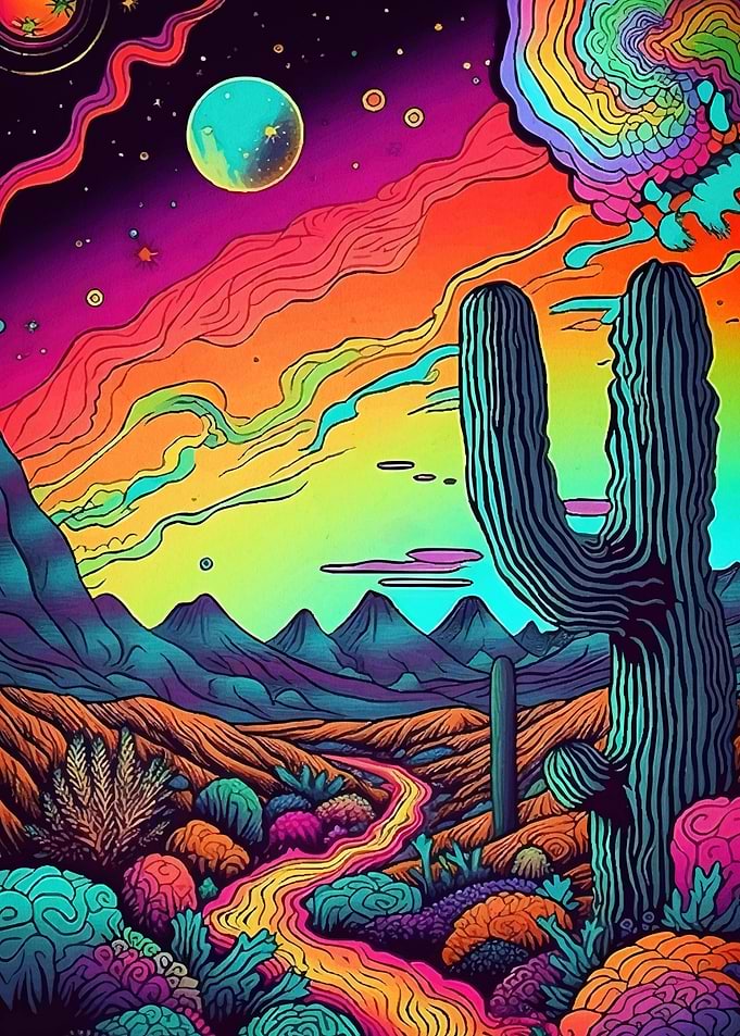 Desert Landscape Cactus