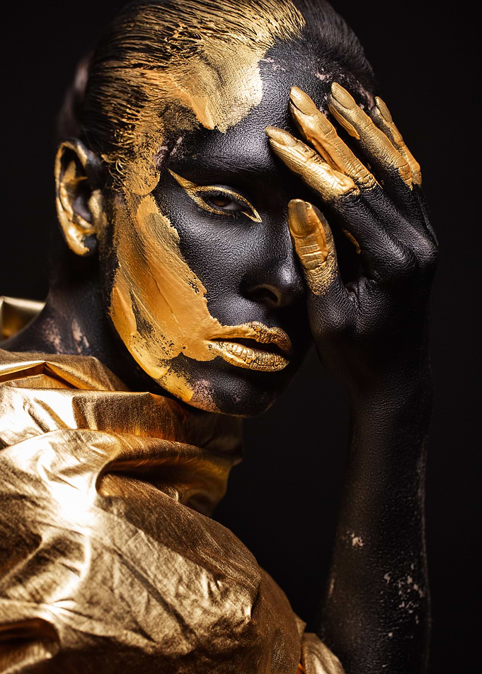 Golden Glamour Portrait