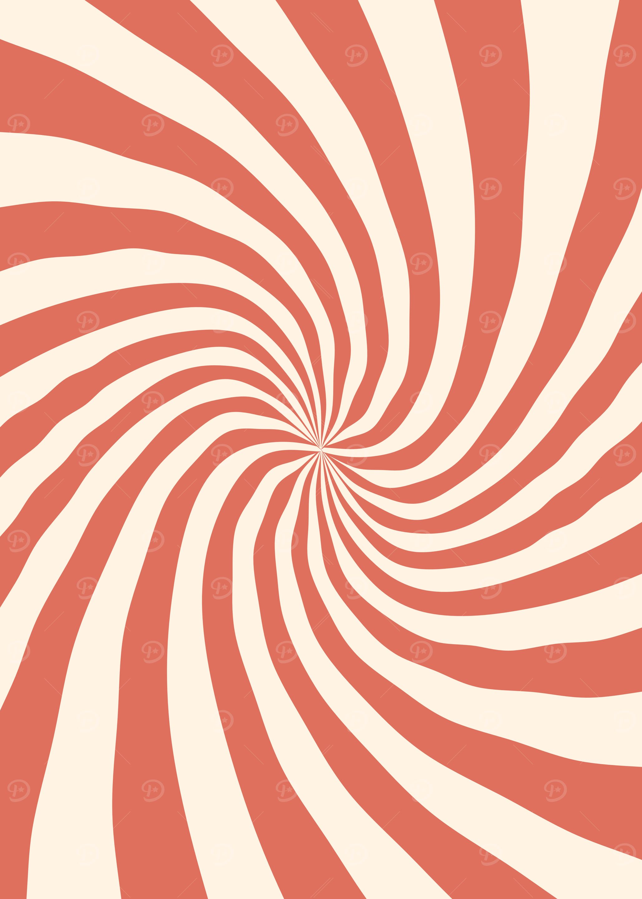 Red and White Swirl Pattern