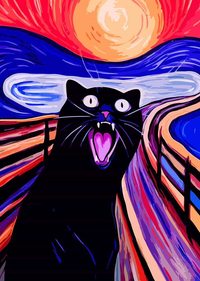The Scream Cat Parody
