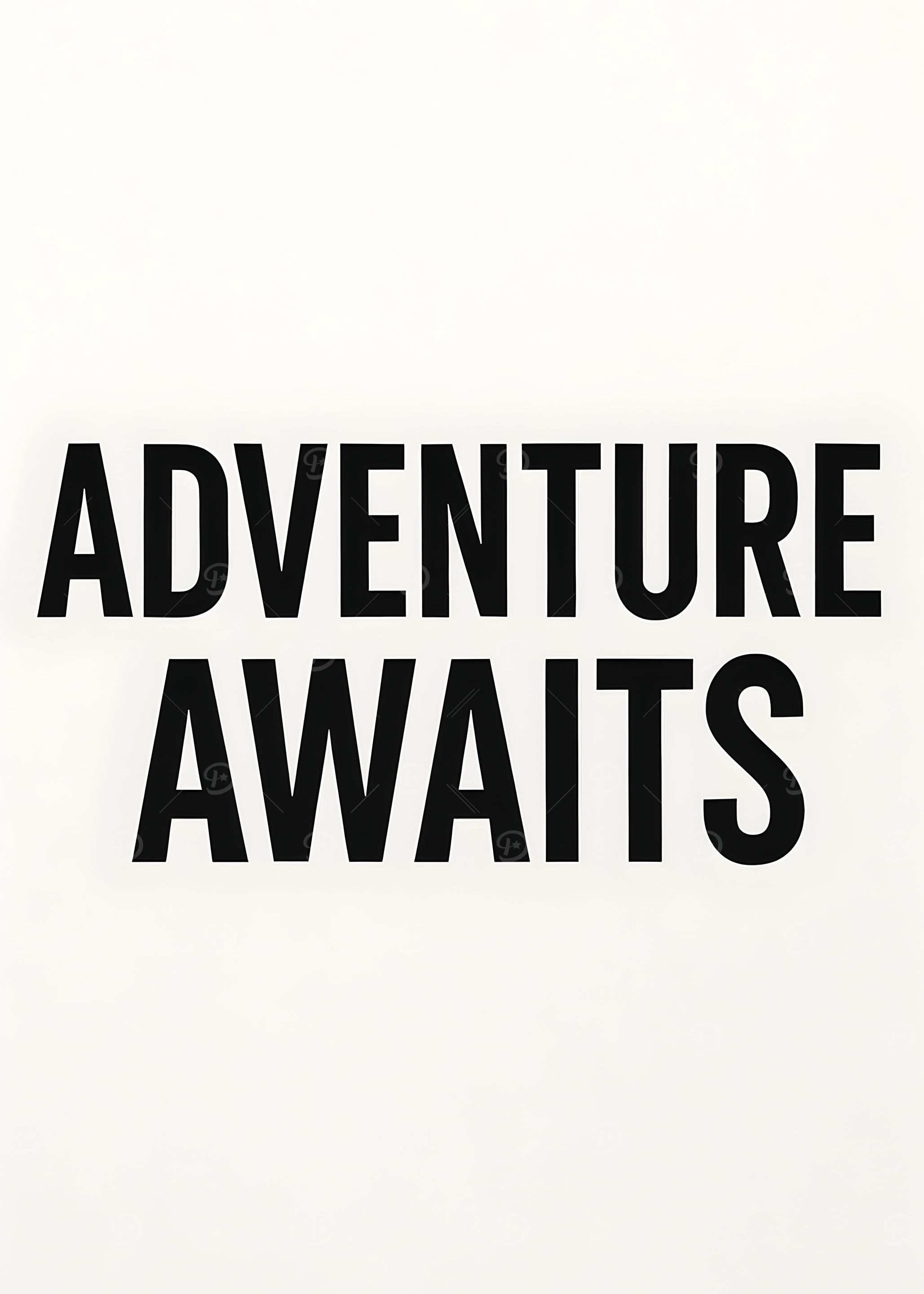 Adventure Awaits Text Art