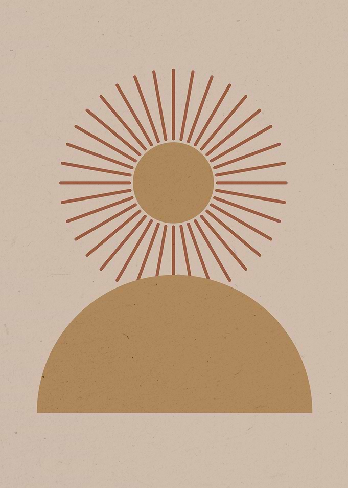Boho Minimalism Sun