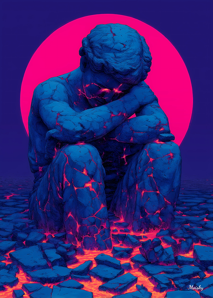 The Boy Who Broke the Earth – Emotional Fantasy Statue Art