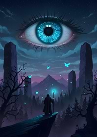 Wizard, Eye Fantasy Landscape