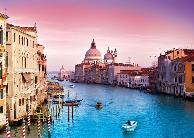 Venice Canal at Sunset