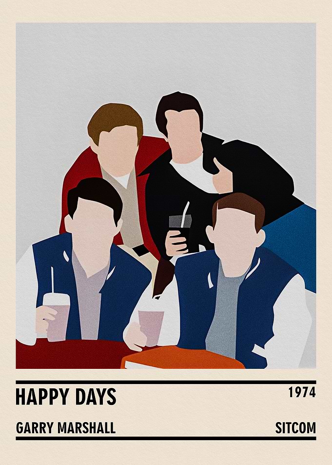 Happy Days Minimalist Poster