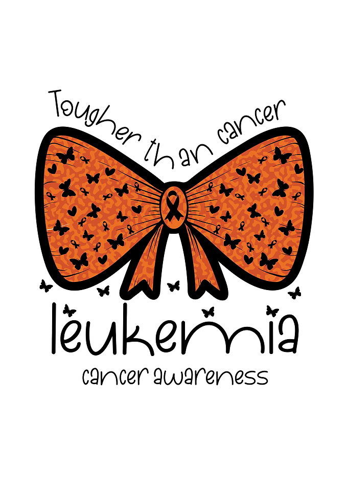 Leukemia Cancer Awareness Ribbon Bow