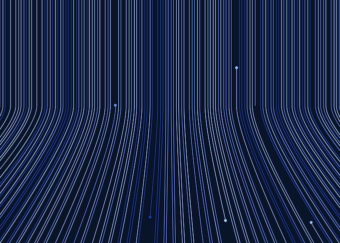 Abstract Blue Lines Perspective
