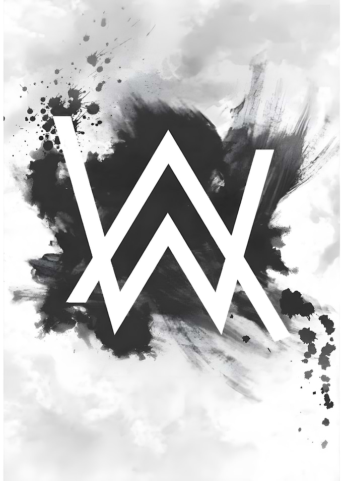 Alan Walker Logo Abstract Art