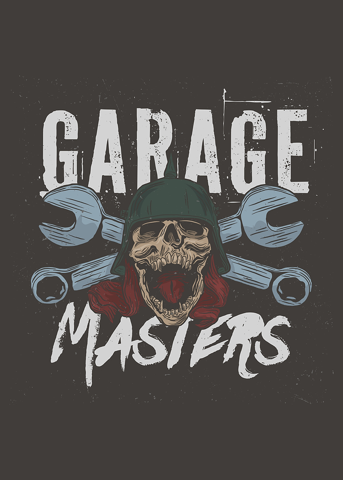 Garage Masters Skull with Wrenches