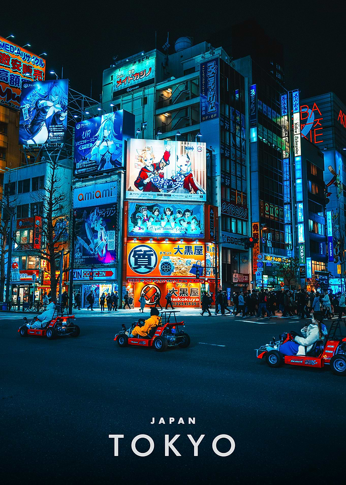 Tokyo at Night with Go-Karts