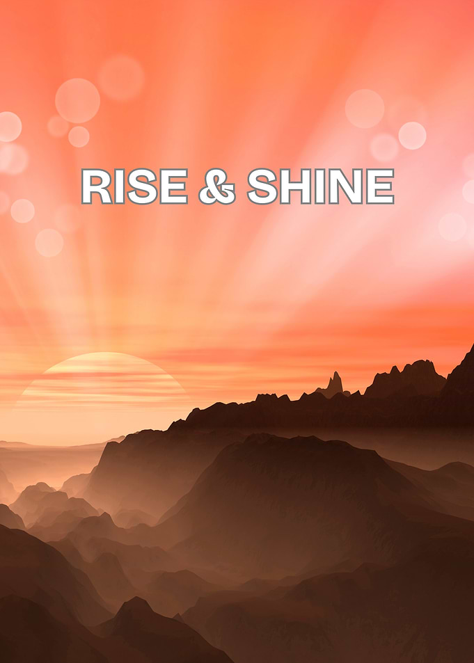 Rise & Shine – Energetic Morning Motivation Wall Art