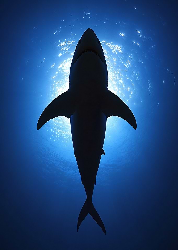 Great White Shark Silhouette