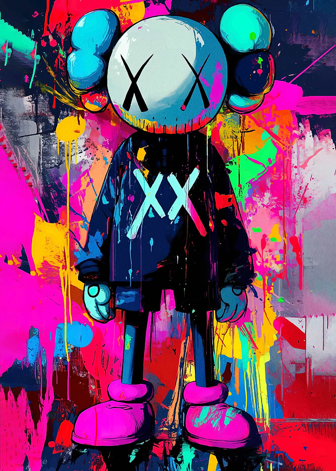 KAWS-inspired Graffiti Art