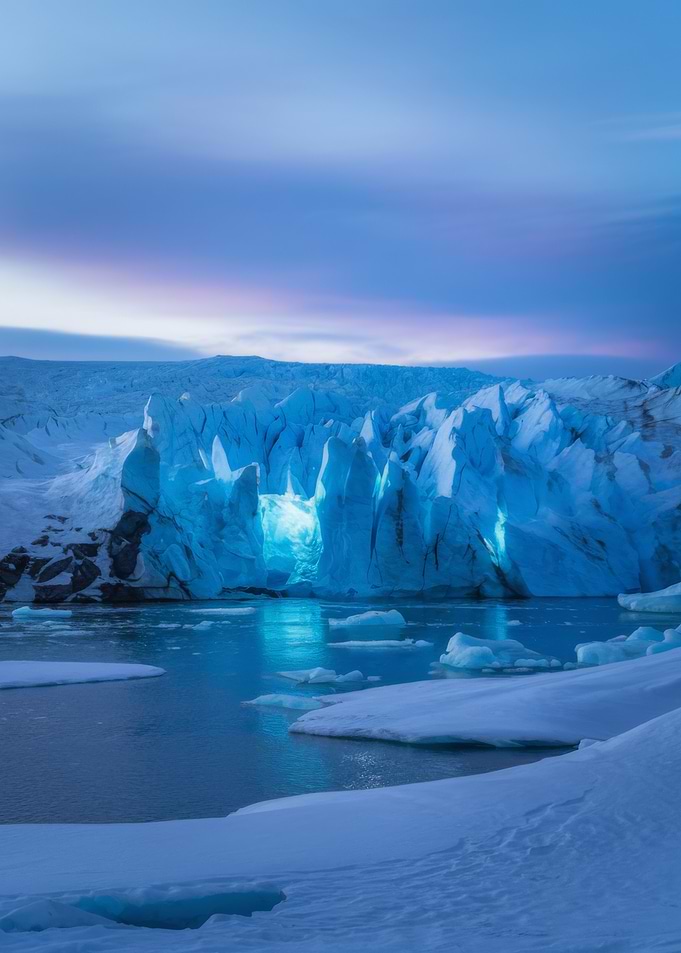 Glacier Lagoon Ice Cave Landscape