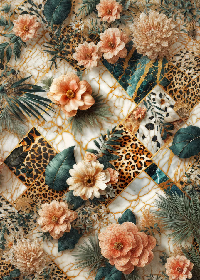 Floral and Animal Print Patchwork