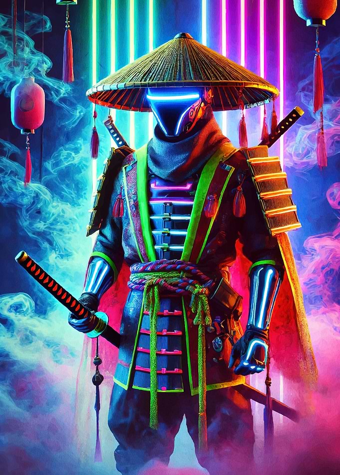 Cyberpunk Samurai Neon