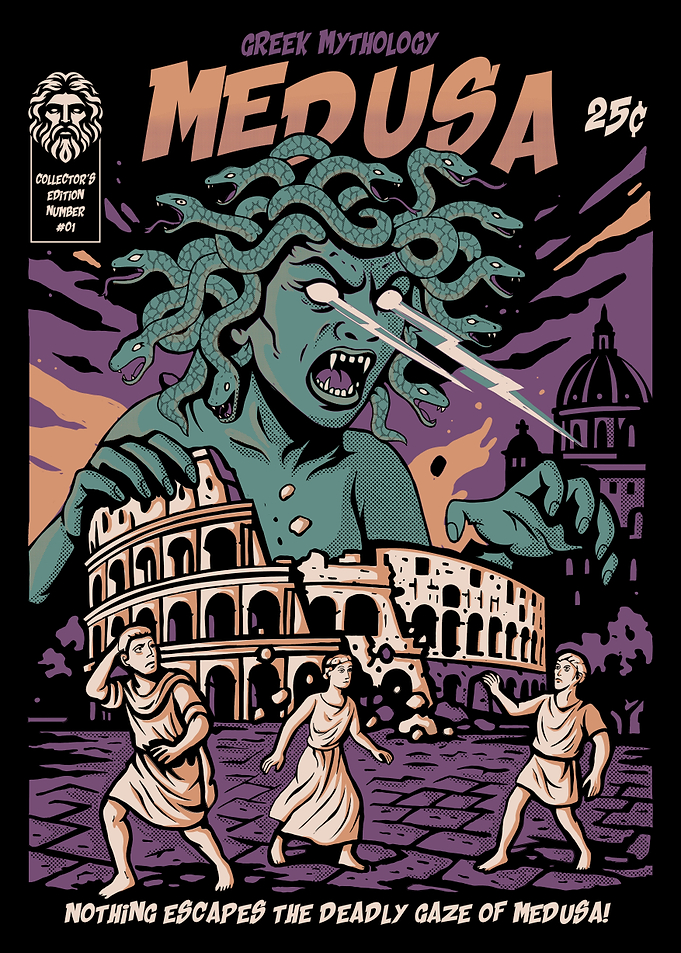 Medusa Comic Book Cover Art