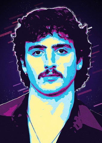 Benson Boone Retro Pop Art Style