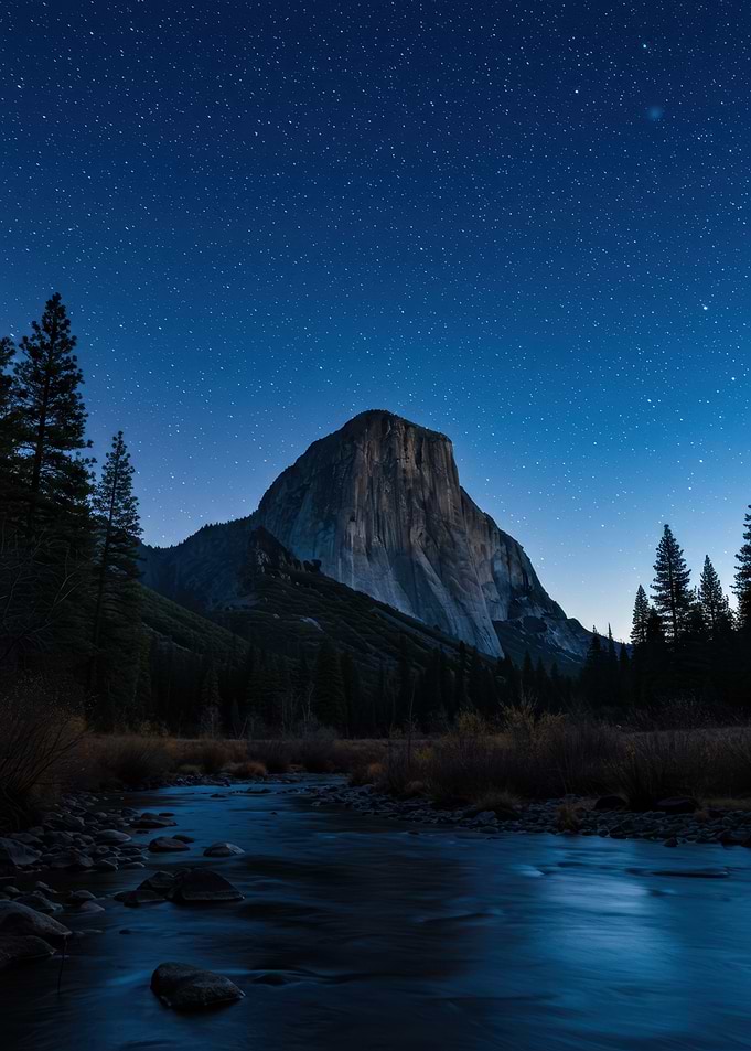 Yosemite National Park at Night