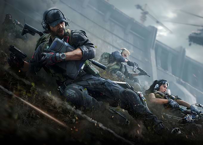 Military Squad in Action