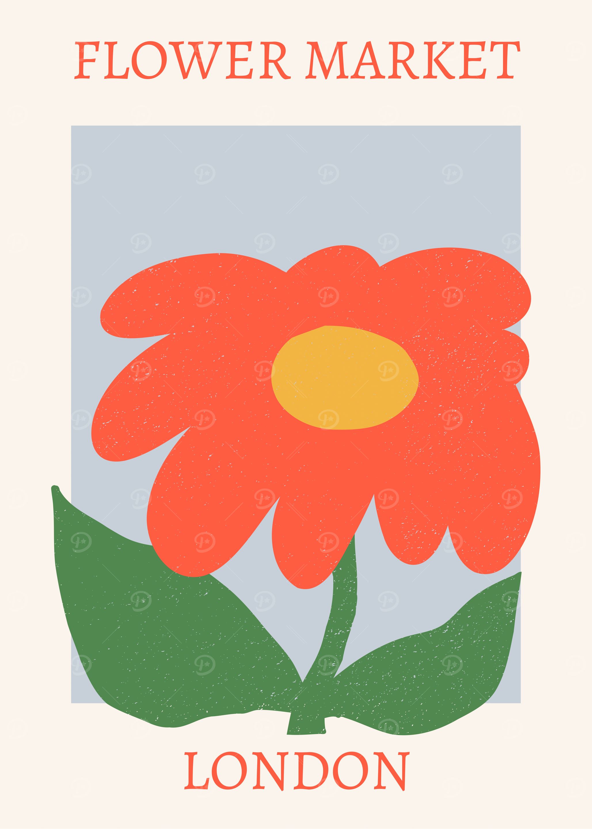 Flower Market London Art Print
