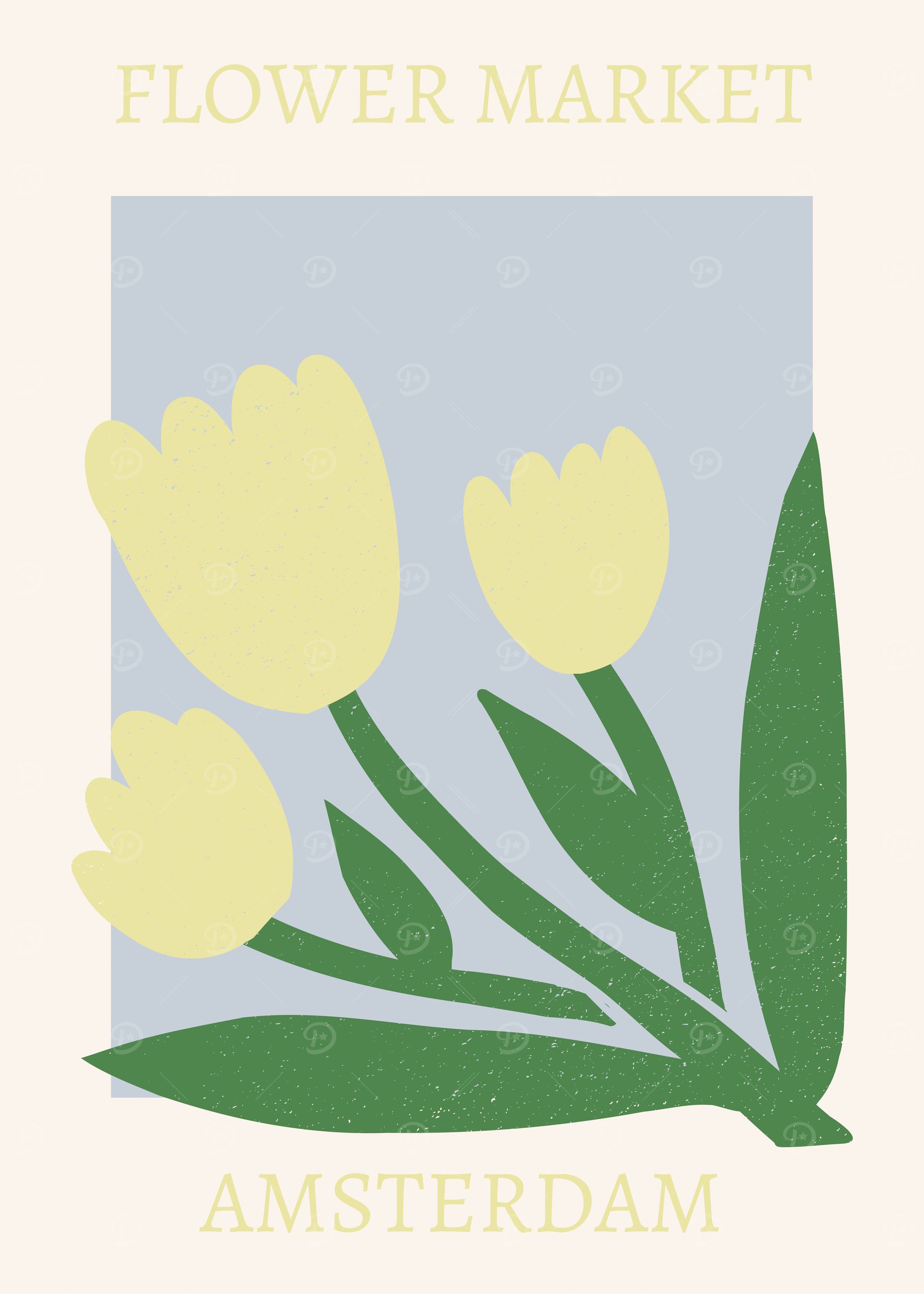 Flower Market Amsterdam Art Print