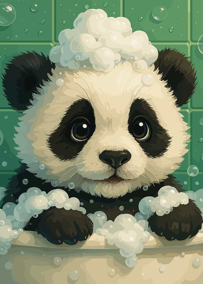 Panda Bath Time