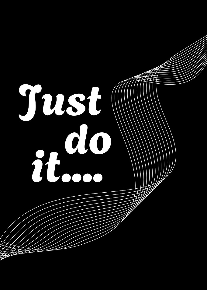 Just Do It Minimalist Poster
