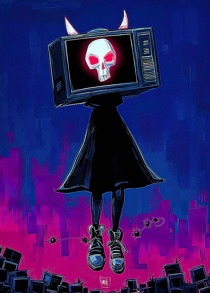 TV Head Devilish Figure