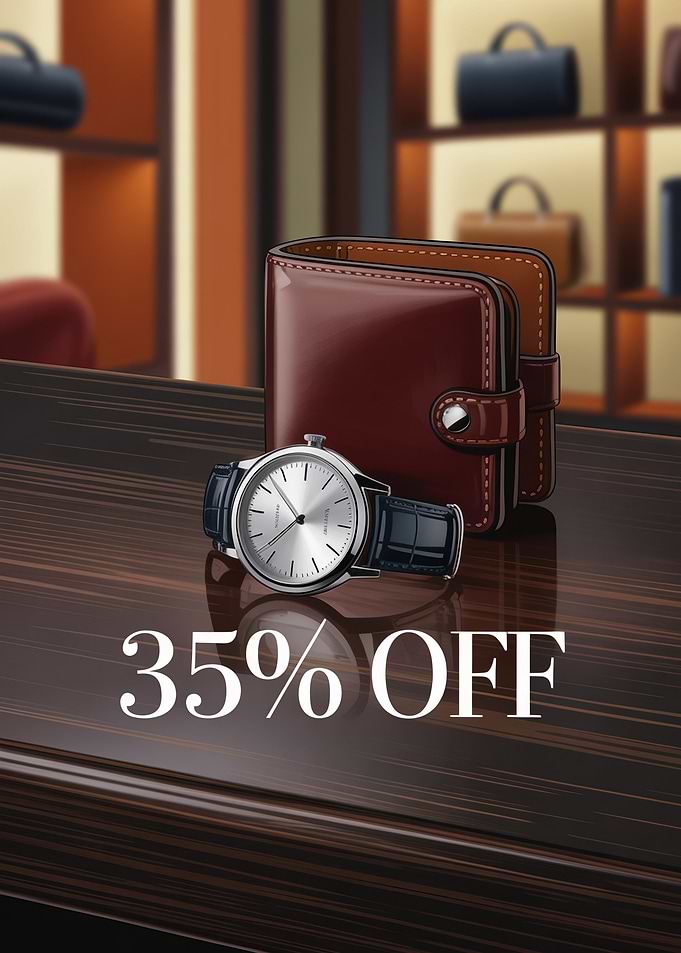 Watch and Wallet 35% Off