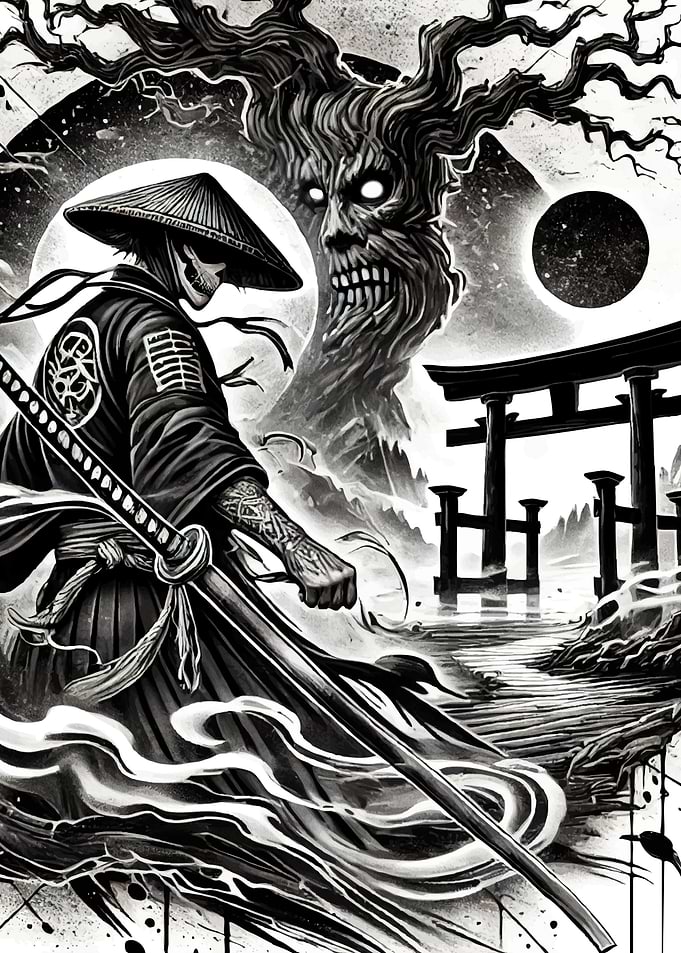 Samurai Warrior Katana Monster