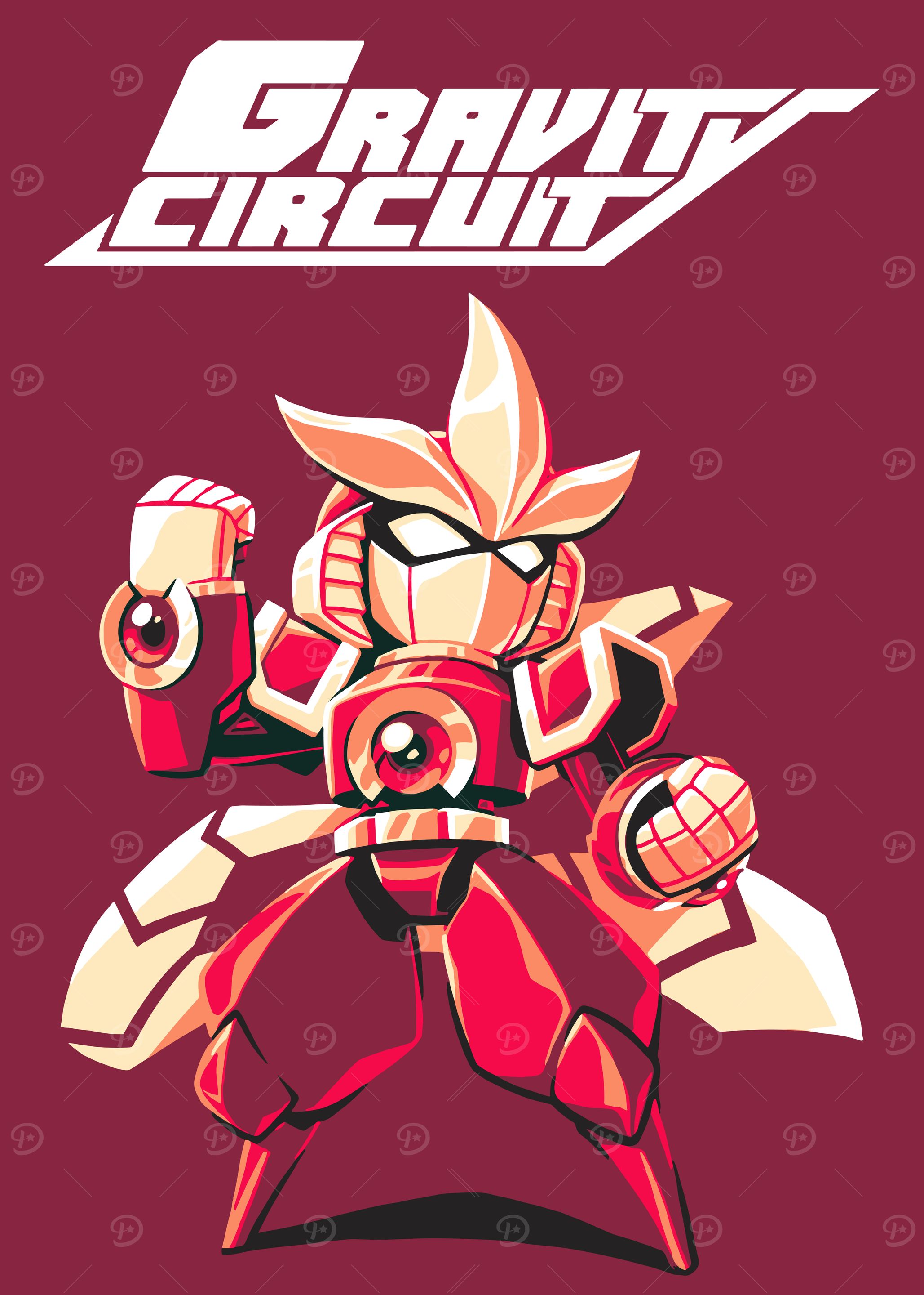 Gravity Circuit Robot Illustration