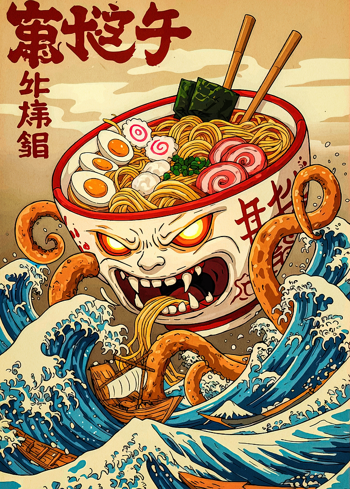 Ramen Monster Attack on the Sea