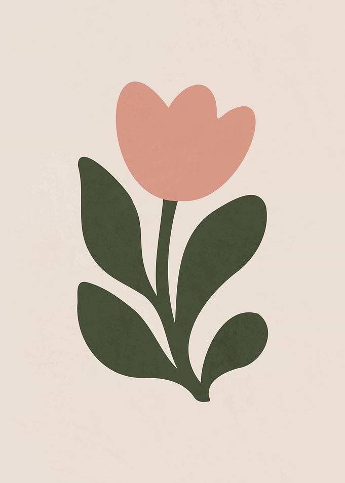 Minimalist Floral Art Print