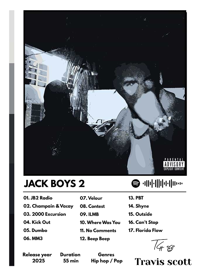 travis scott Jack Boys 2 Album Cover Art